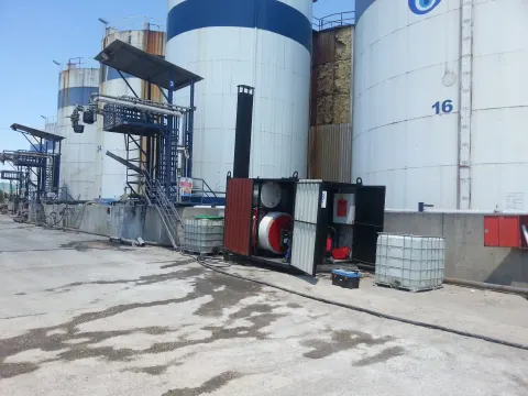 Mobile steam boiler room 3